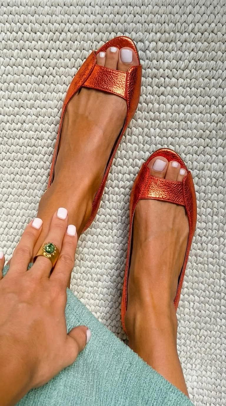 Adelina | Sandales dorées chic et confortables