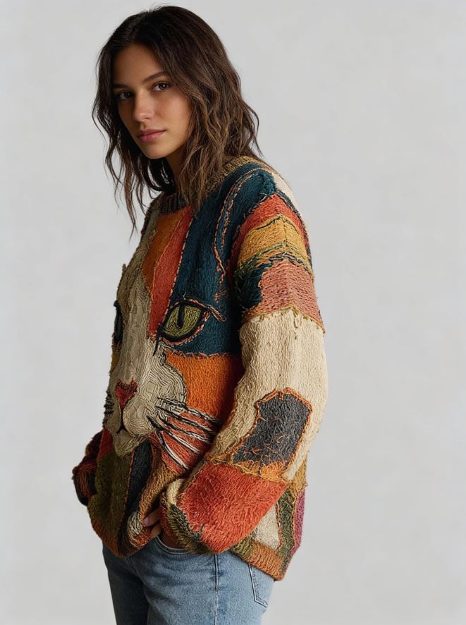 Isabel | Pull artistique imprimé