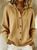 Brenda | Cozy Button Cardigan Hoodie