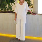 Martha | Two-Piece Wide-Leg Pant Set