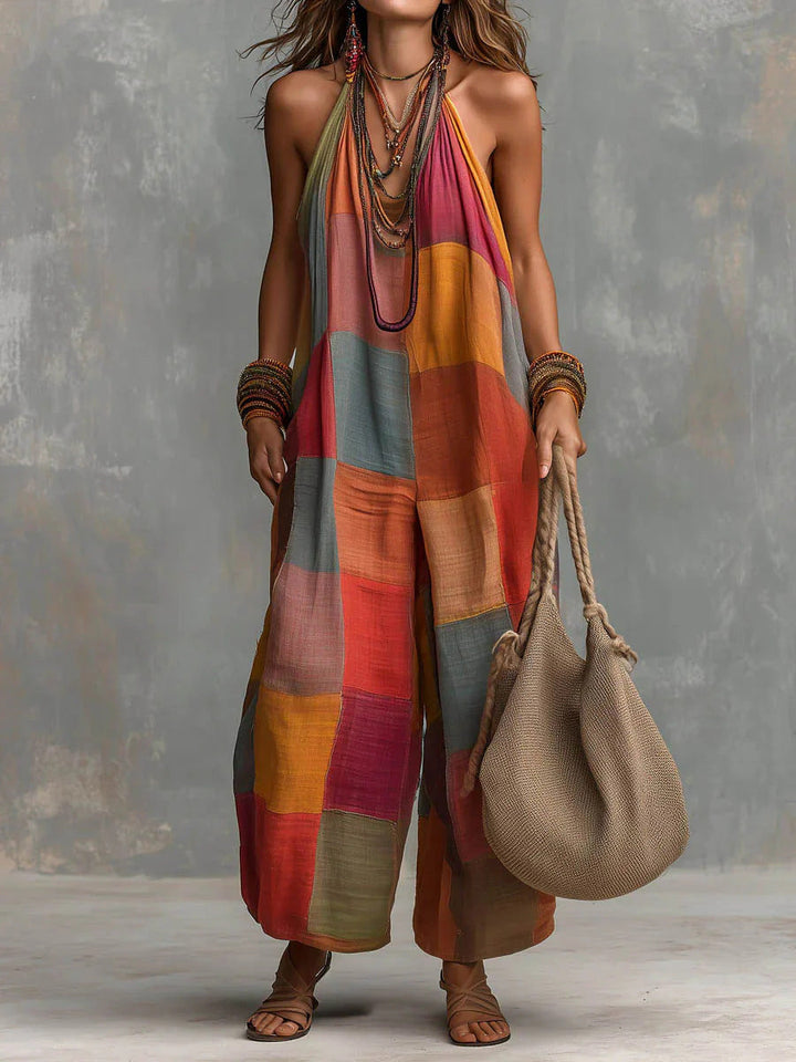 Orlera | Bohemian Patchwork Jumpsuit
