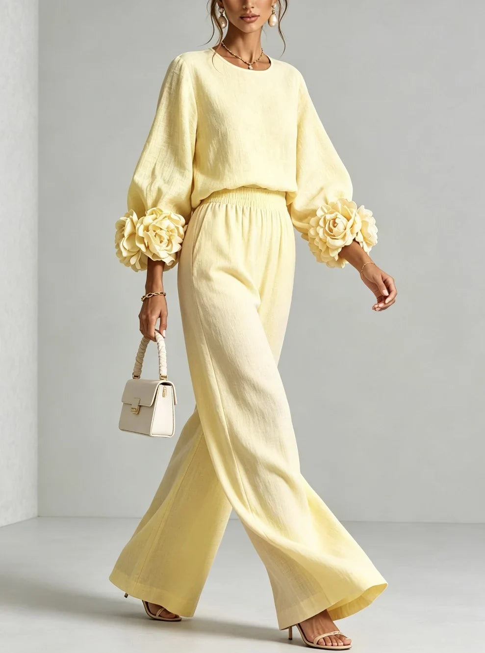 Savannah | Floral Cuff Two-Piece Set