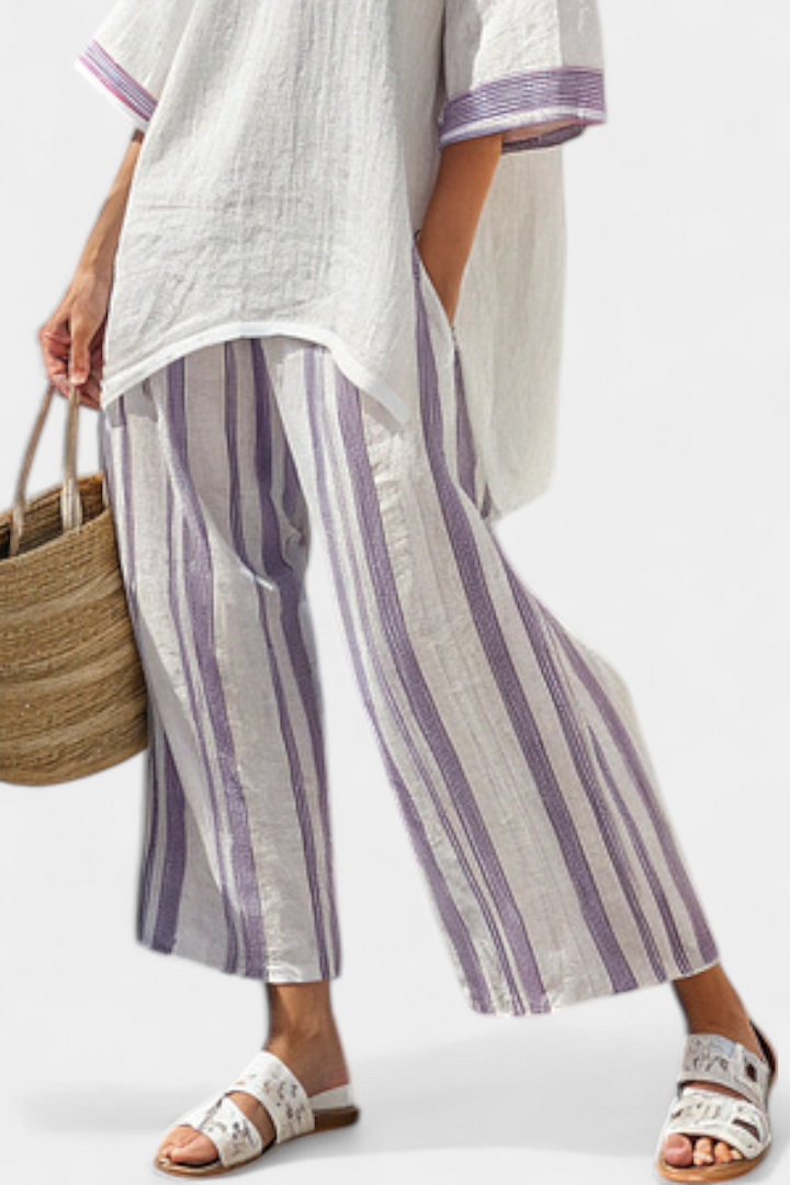 Allegra | Ensemble rayé confortable