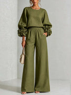 Savannah | Floral Cuff Two-Piece Set