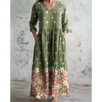 Sylvie - Vintage Floral Maxi Dress