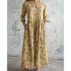 Sylvie - Vintage Floral Maxi Dress