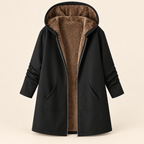 Adelyn | Cozy Sherpa-Lined Hooded Coat