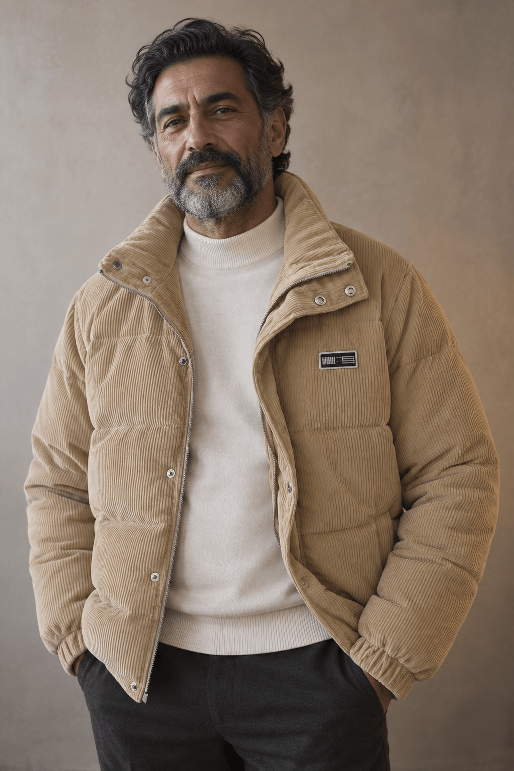 Beckett | Corduroy Down Puffer Jacket