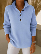 Florence | V-Neck Polo Sweater