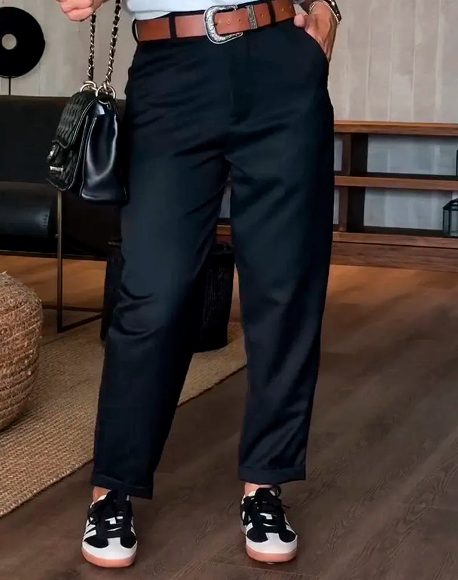 Silvana - Pantalon tailleur rayé
