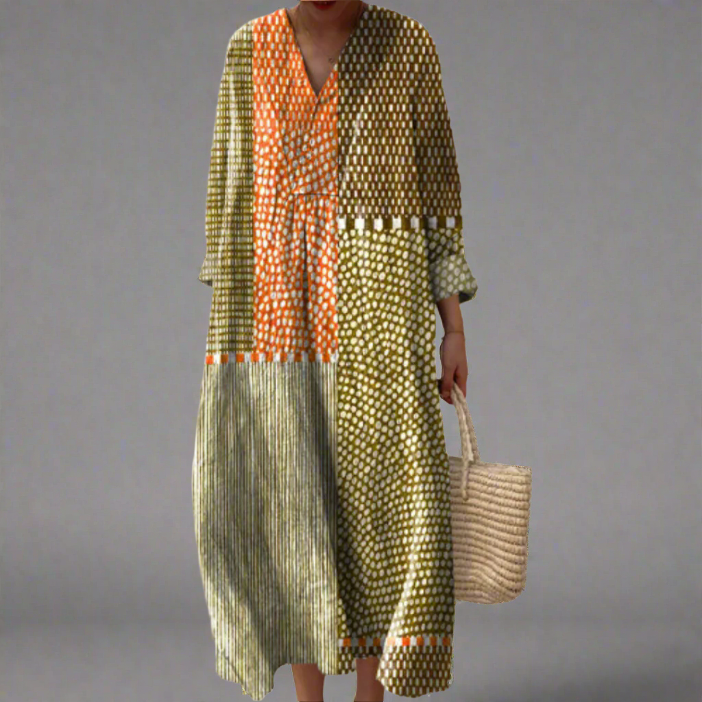 Thea | Robe géométrique élégante