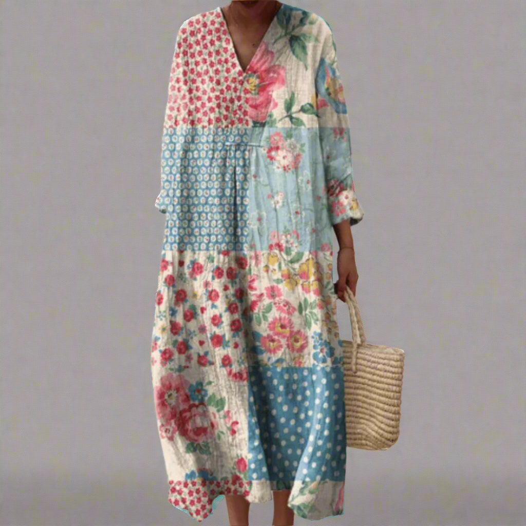 Mariby | Robe géométrique élégante