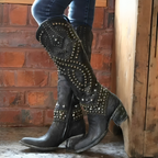 Everly | Studded Knee-High Boots