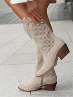 Sutton | Perforated Western Boots