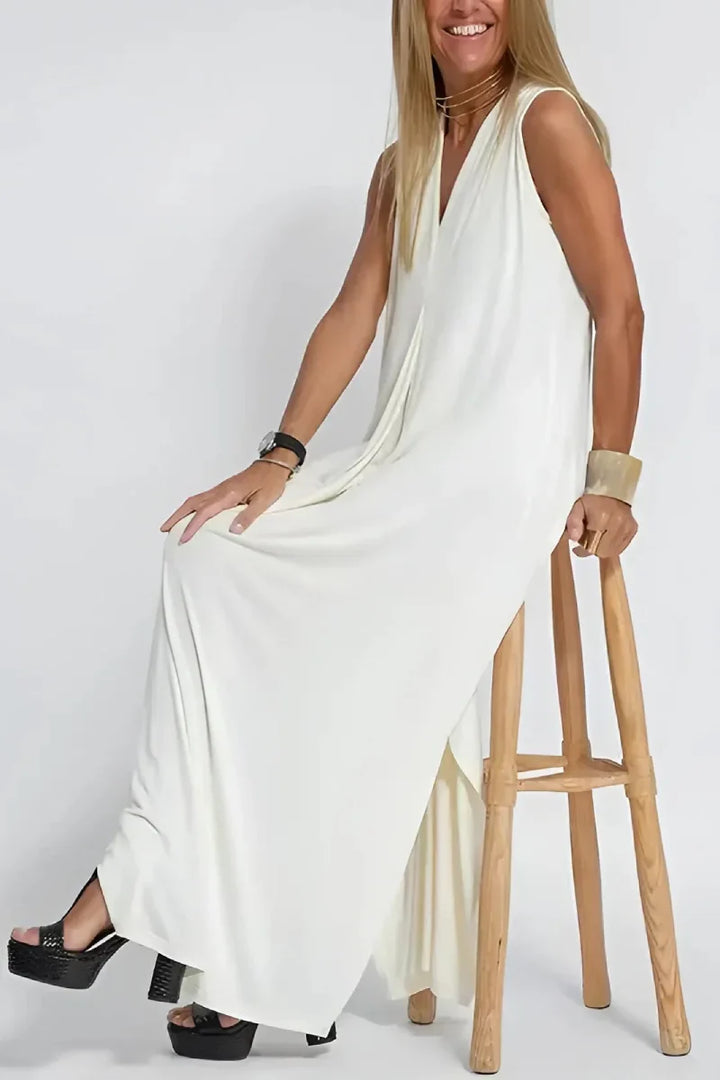Emma | Robe longue élégante + gilet assorti OFFERT