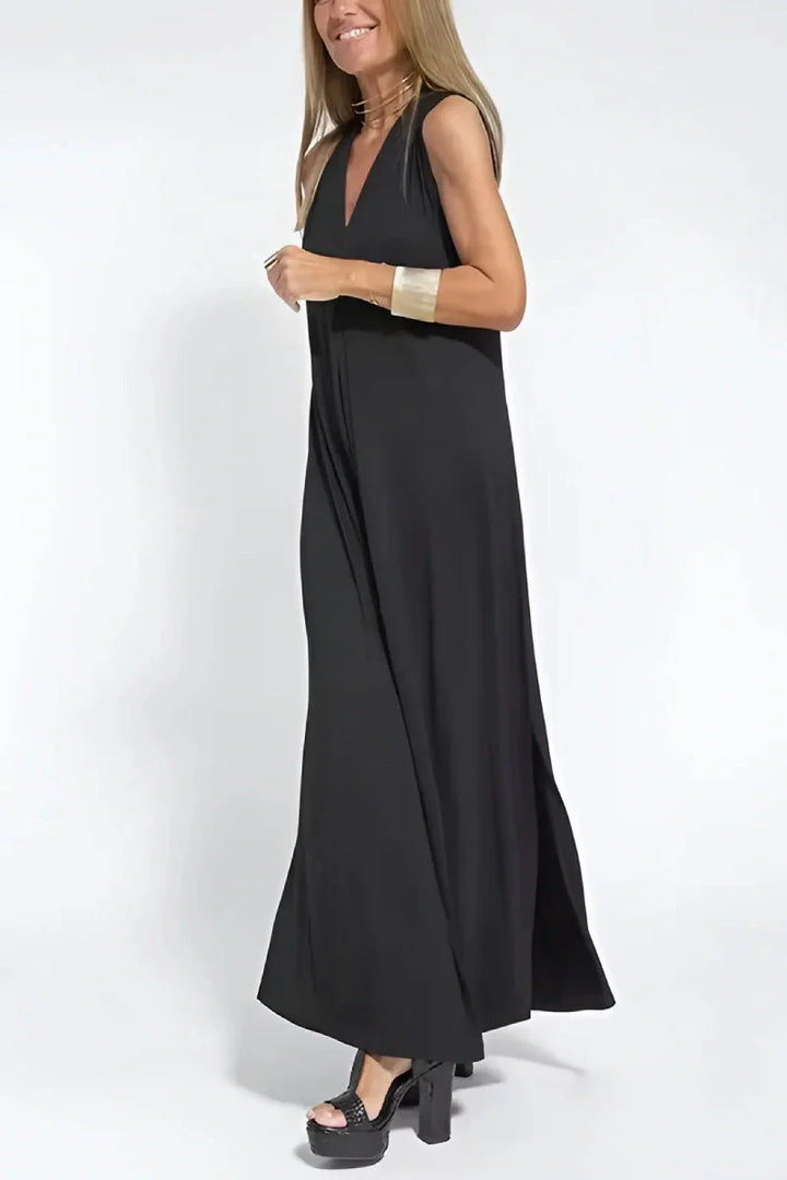 Emma | Robe longue élégante + gilet assorti OFFERT