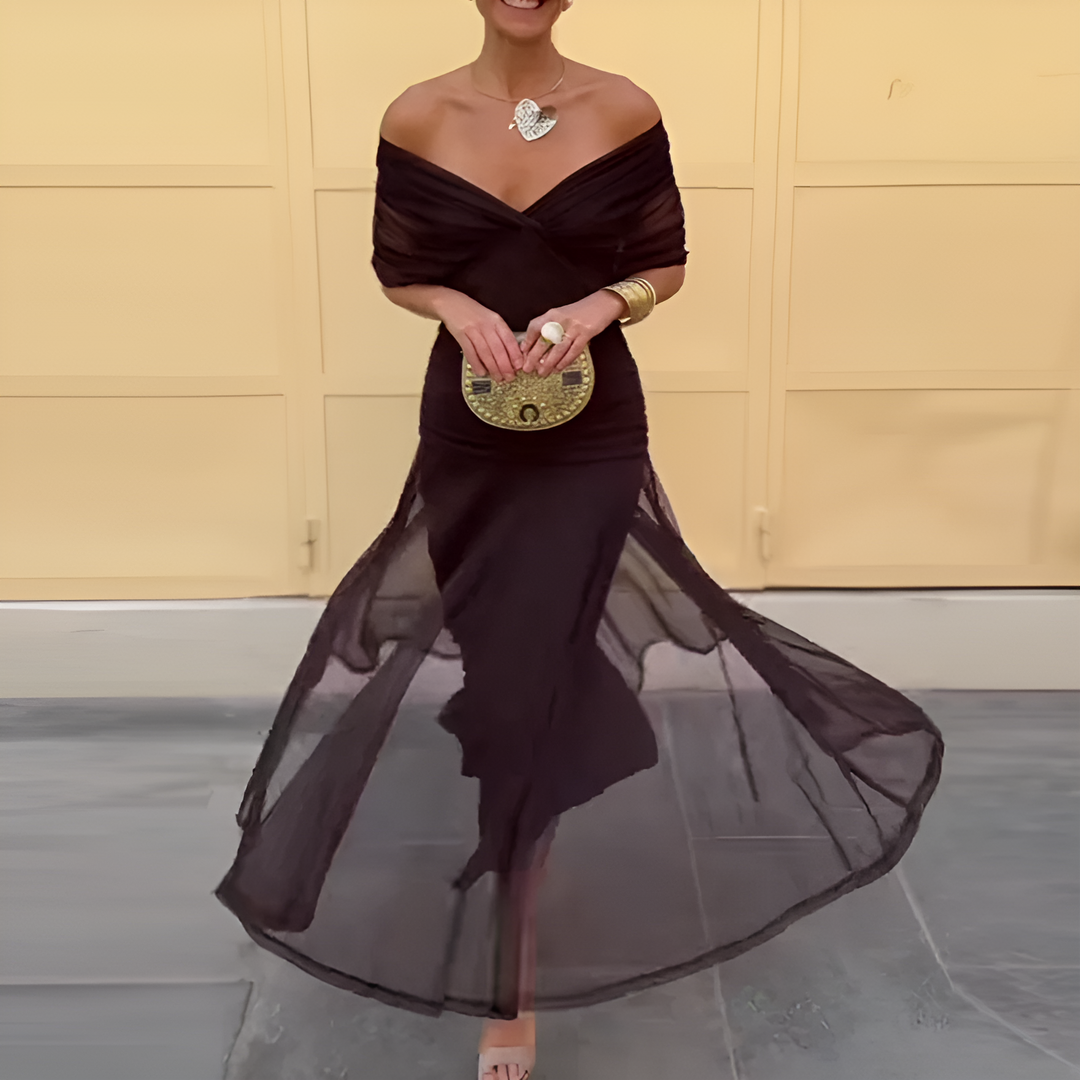 Turia | Robe plissée taille haute
