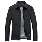 Callum | Cotton Gabardine Zip Jacket