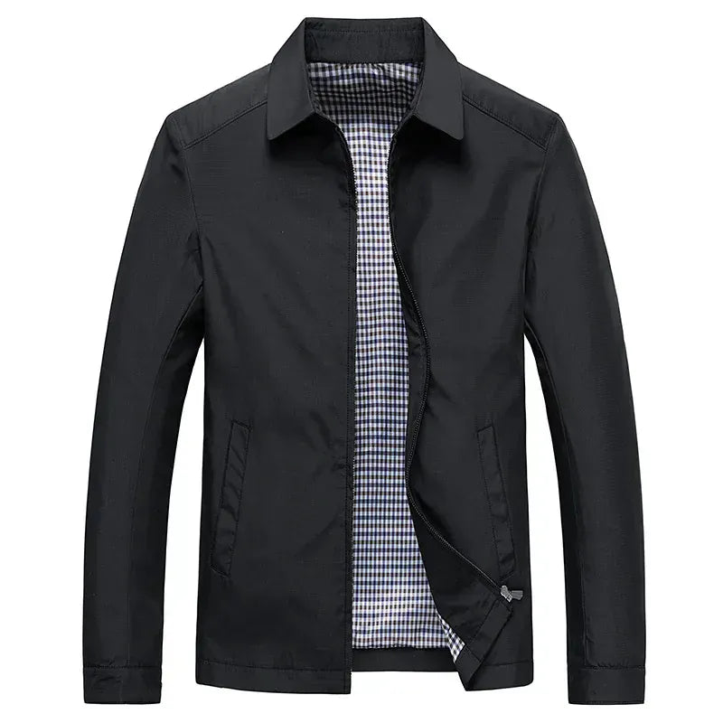 Callum | Cotton Gabardine Zip Jacket
