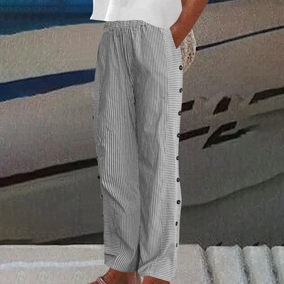 Thariel | Seabreeze Stripe Button Trousers