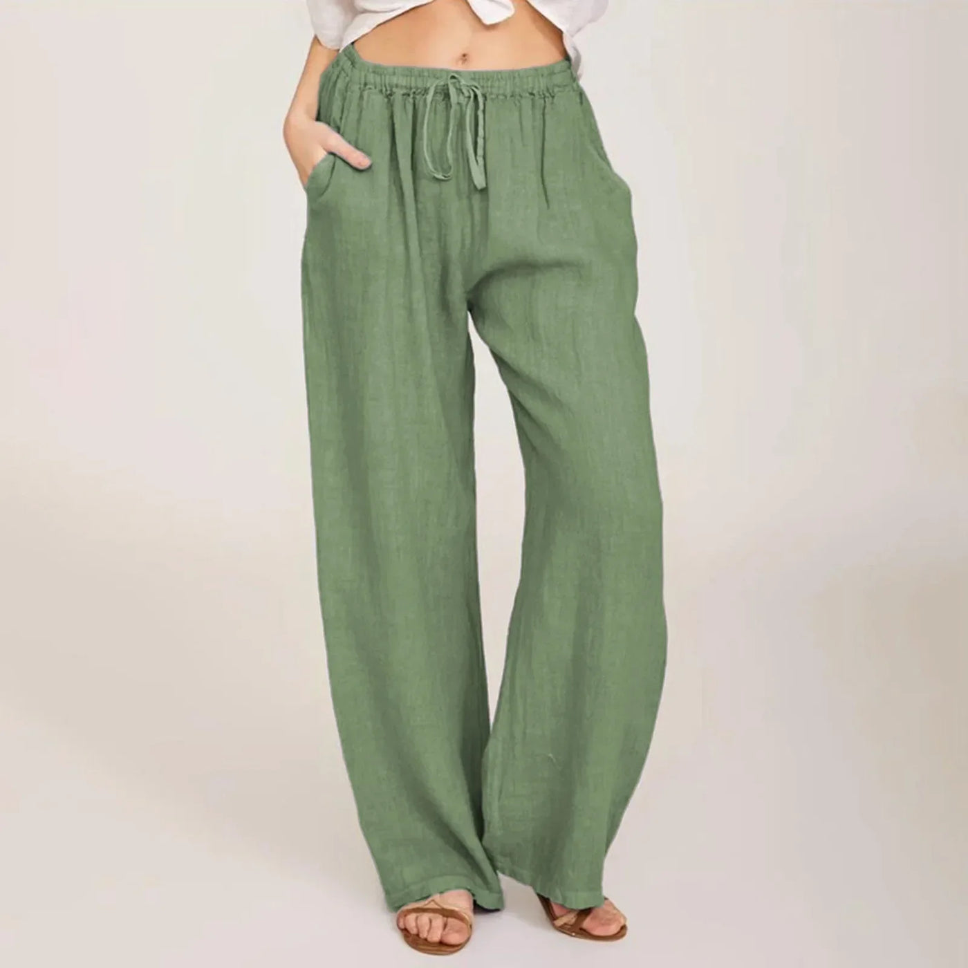 Calivra | Comfortable Cotton Linen Pants