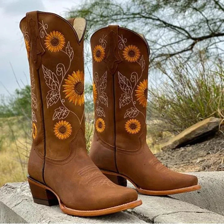 Sage | Sunflower Western Boots