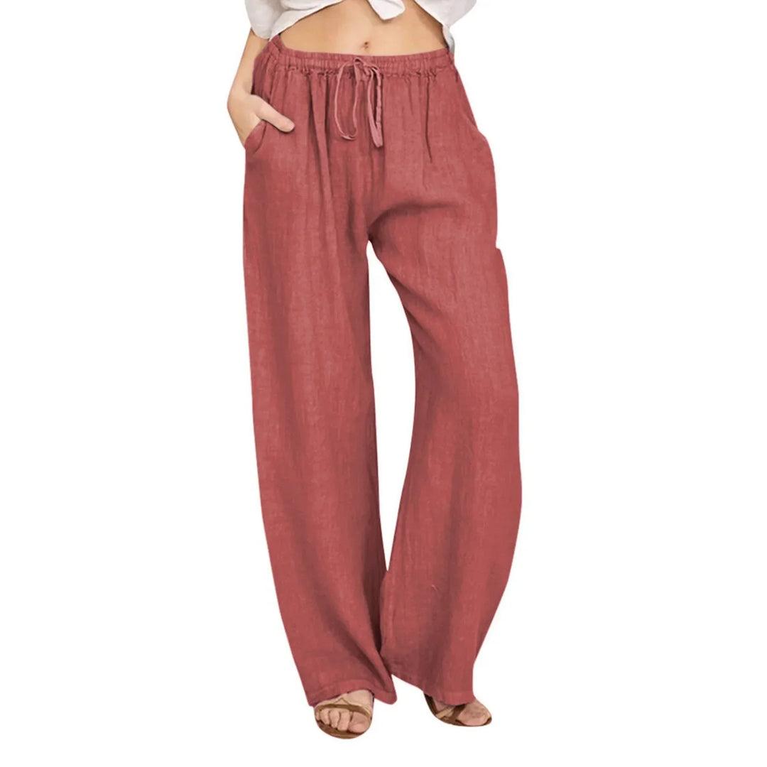 Calivra | Pantalon Confortable en Coton et Lin