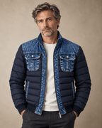 Robert | Quilted Denim Hybrid Jacket