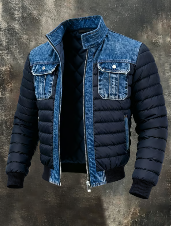 Robert | Quilted Denim Hybrid Jacket