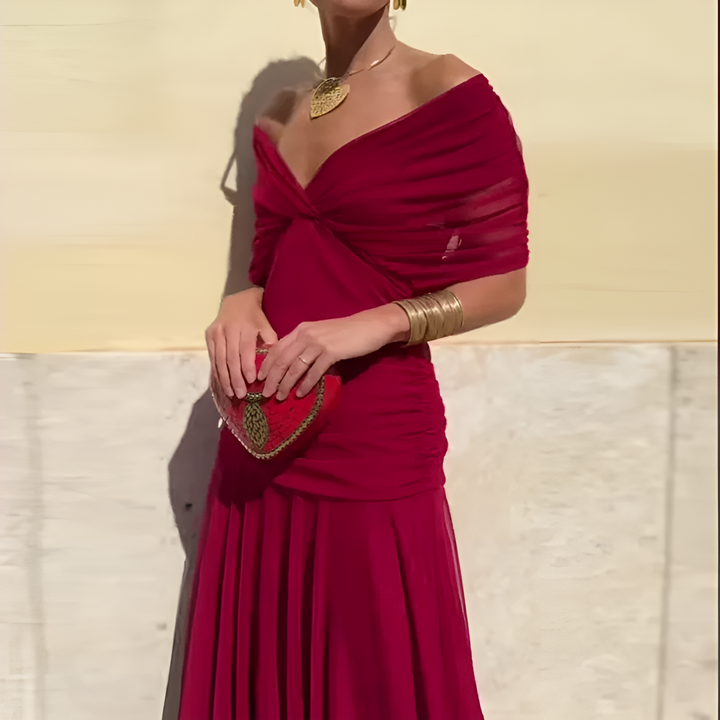 Turia | Robe plissée taille haute