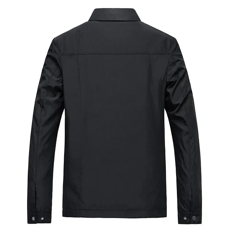 Callum | Cotton Gabardine Zip Jacket