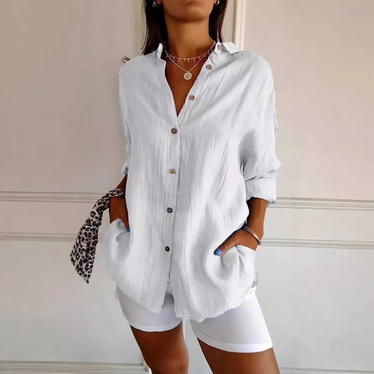 Orelia | Elegant button-down blouse