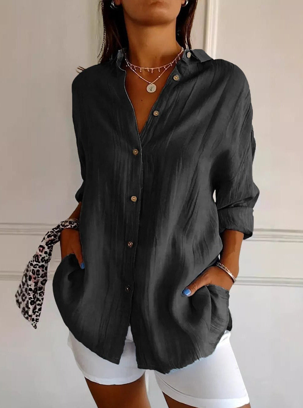 Orelia | Elegant button-down blouse