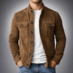 Montgomery | Button-Front Suede Jacket