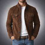 Montgomery | Button-Front Suede Jacket