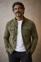 Montgomery | Button-Front Suede Jacket