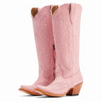 Harlow | Embroidered Cuban Heel Boots