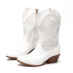 Sutton | Perforated Western Boots