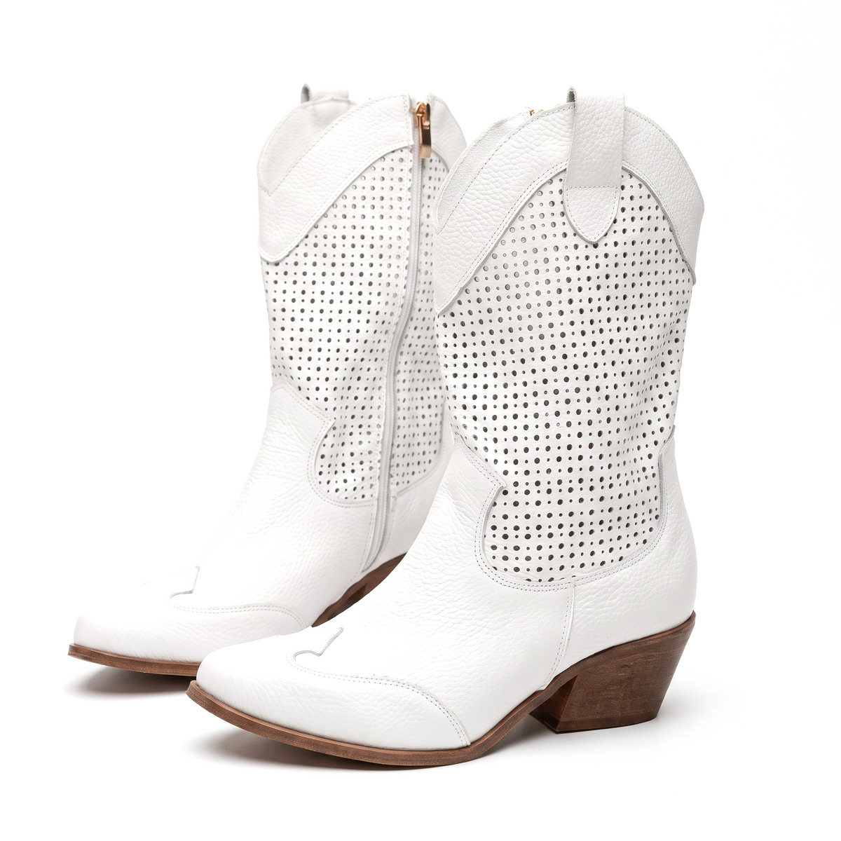 Sutton | Perforated Western Boots