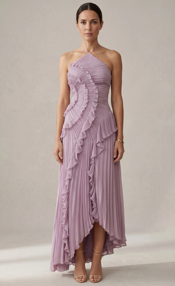Sélène | Robe Longue Plissée
