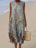 Klara | Robe midi Wildflower