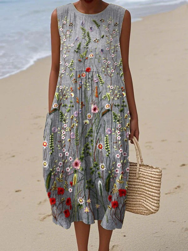Klara | Robe midi Wildflower