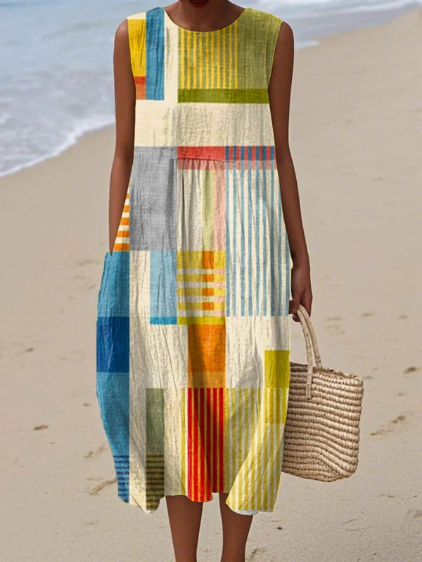 Eveth | Robe midi géométrique