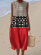 Jane | Robe midi color block