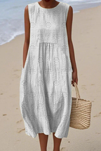 Rose | Sleeveless Dress with Embroidery