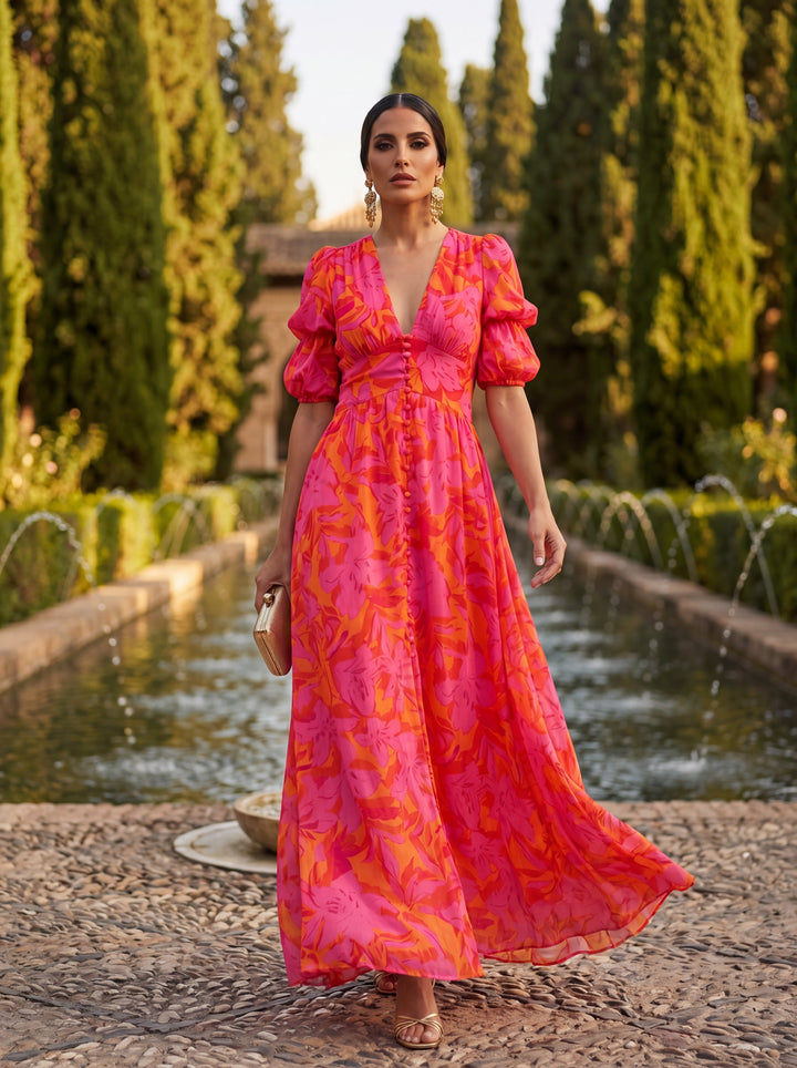 Olvera | Robe habillée à imprimé