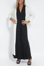 Emma | Elegant long dress + matching cardigan FREE