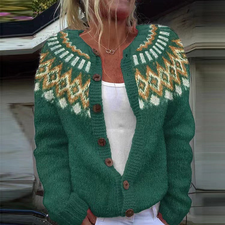 Natalia | Emerald Sunburst Cardigan