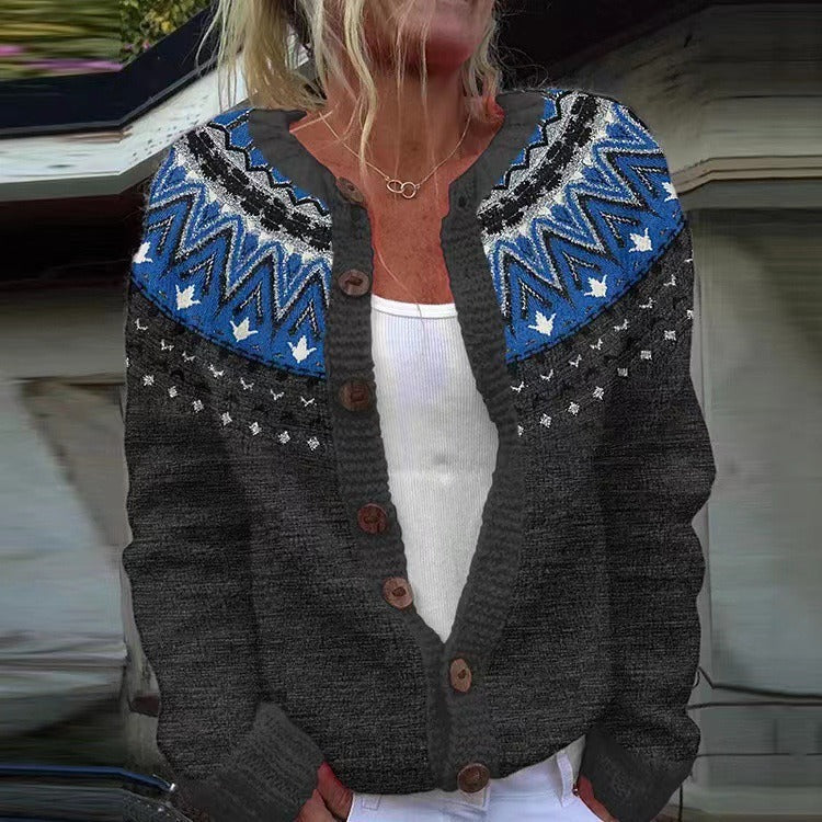 Jade | Cobalt Zigzag Starlight Cardigan