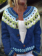 Sharon | Pastoral Sheep Cardigan